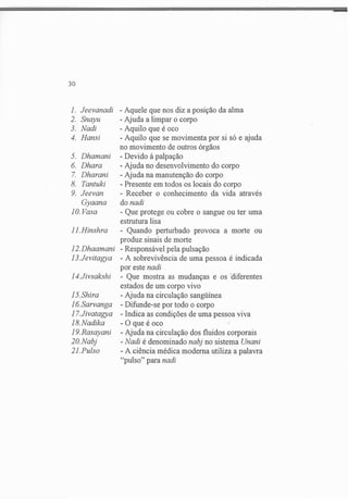 Exame do Pulso em Ayuvérdica