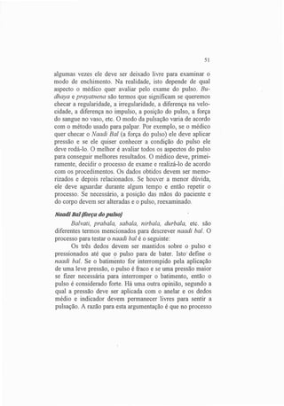 Exame do Pulso em Ayuvérdica