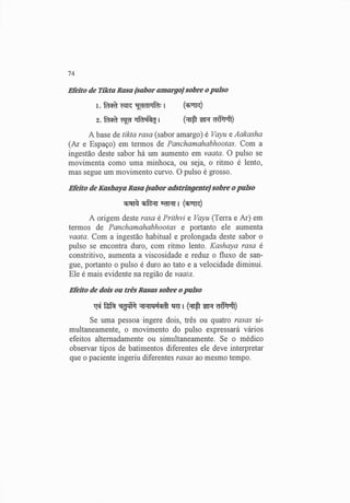 Exame do Pulso em Ayuvérdica