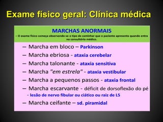 Exame físico geral: Clínica médicaExame físico geral: Clínica médica
 