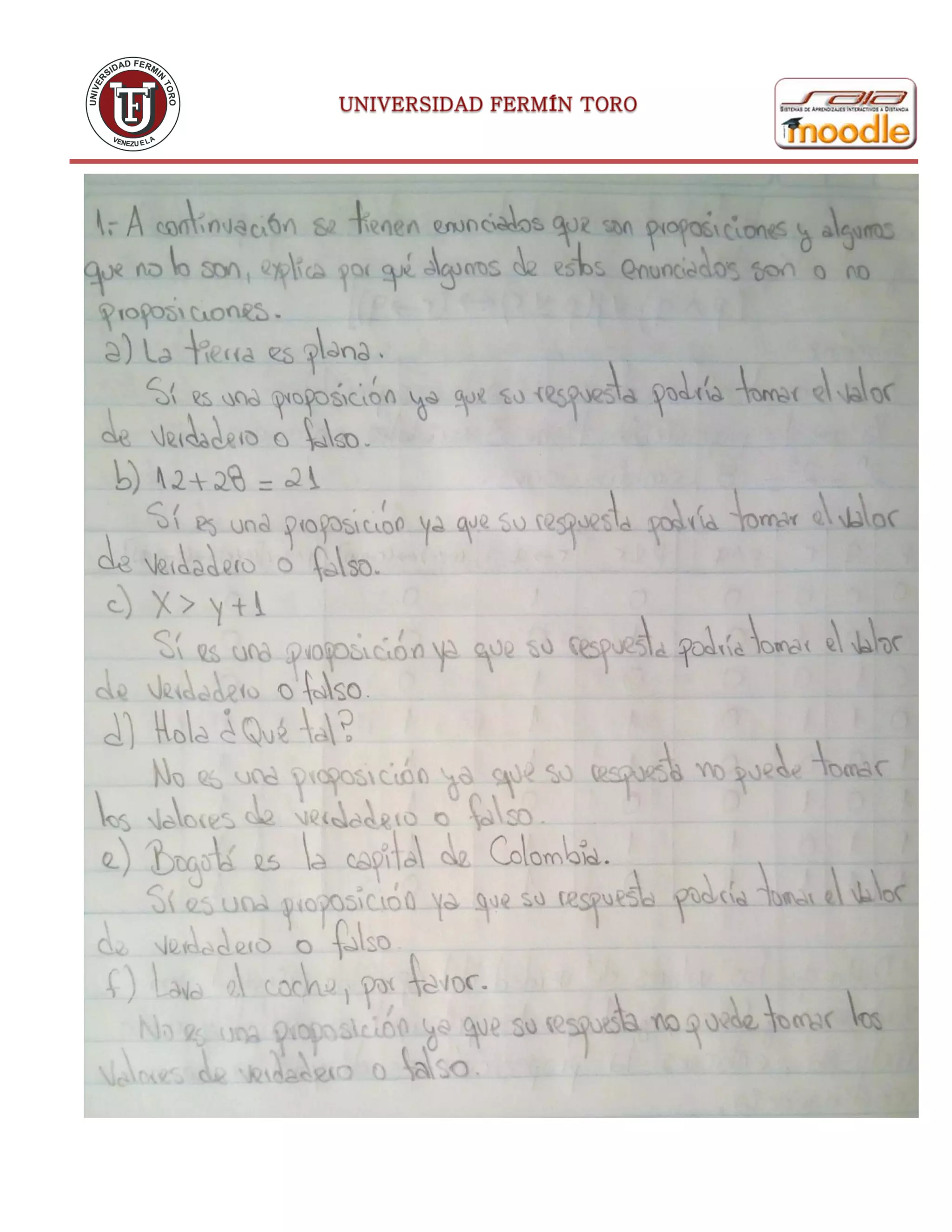 Examen 1 - Estructuras Discretas I.