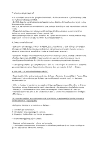 Examen D\'Histoire 2009