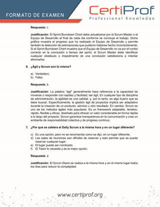 SCRUM MASTER PROFESSIONAL CERTIFICATE (SMPC) MOCK EXAM Examen de ...