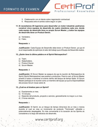 SCRUM MASTER PROFESSIONAL CERTIFICATE (SMPC) MOCK EXAM Examen de ...