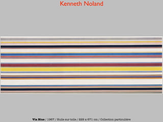 Kenneth Noland




Via Blue / 1967 / Huile sur toile / 229 x 671 cm / Collection particulière
 