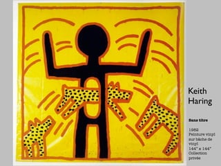 Keith
Haring

Sans titre

1982
Peinture vinyl
sur bâche de
vinyl
144” x 144”
Collection
privée
 