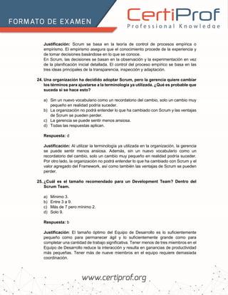 SCRUM MASTER PROFESSIONAL CERTIFICATE (SMPC) MOCK EXAM Examen de ...