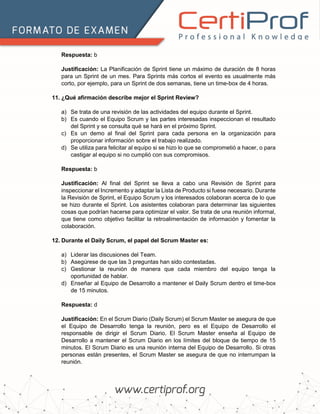 SCRUM MASTER PROFESSIONAL CERTIFICATE (SMPC) MOCK EXAM Examen de ...