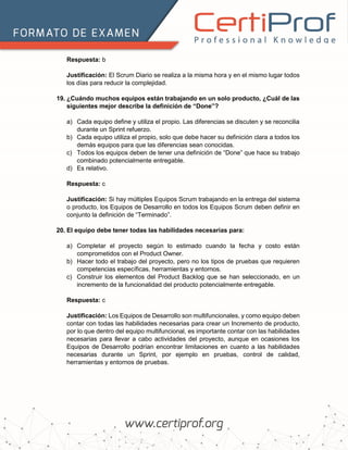 SCRUM MASTER PROFESSIONAL CERTIFICATE (SMPC) MOCK EXAM Examen de ...