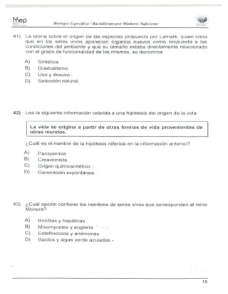 Examen biología
