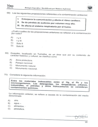 Examen biología