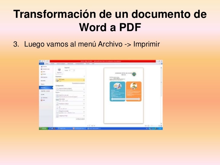 Cambiar De Word A Pdf