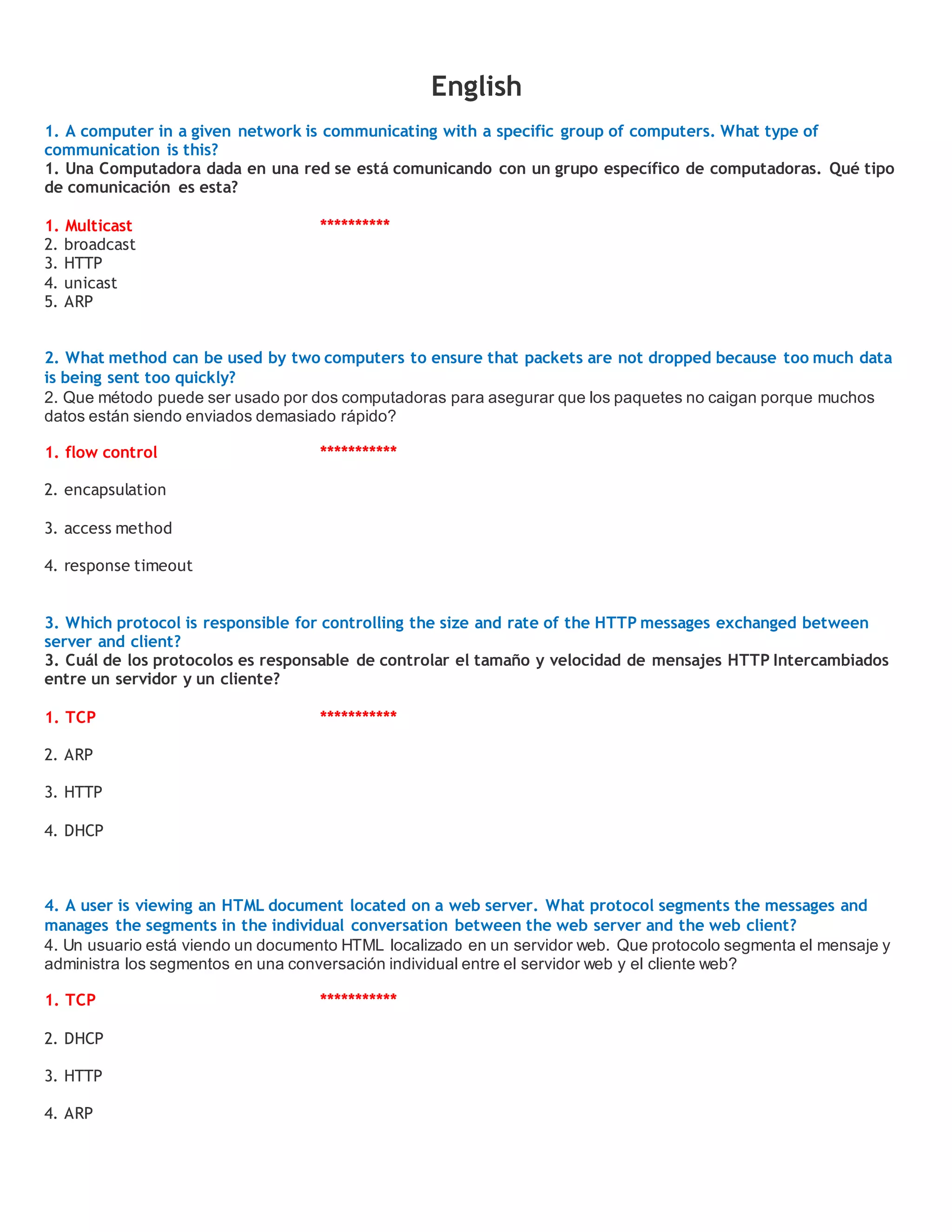 Examen capitulo 3 ccna1 | DOCX