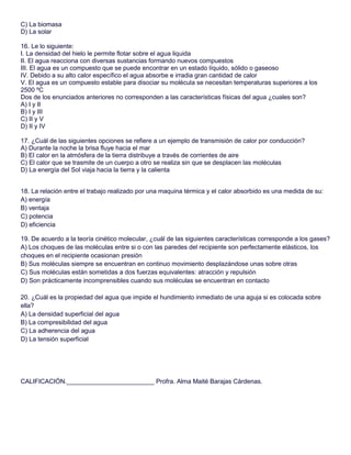 Examen ciencias iii