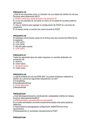 Examen comptia 50   respuestsas