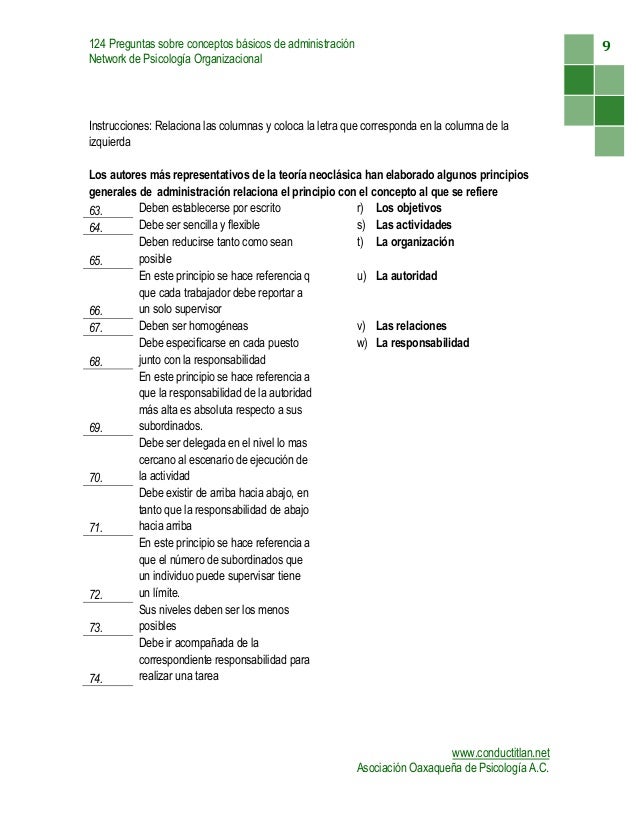 preguntas generales de administracion examen conceptos basicos administracion preguntas generales de administracion examen conceptos basicos administracion