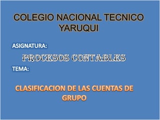 COLEGIO NACIONAL TECNICO
        YARUQUI
 