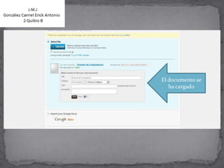 El documento se
   ha cargado
 