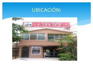 UBICACIÓN:
 