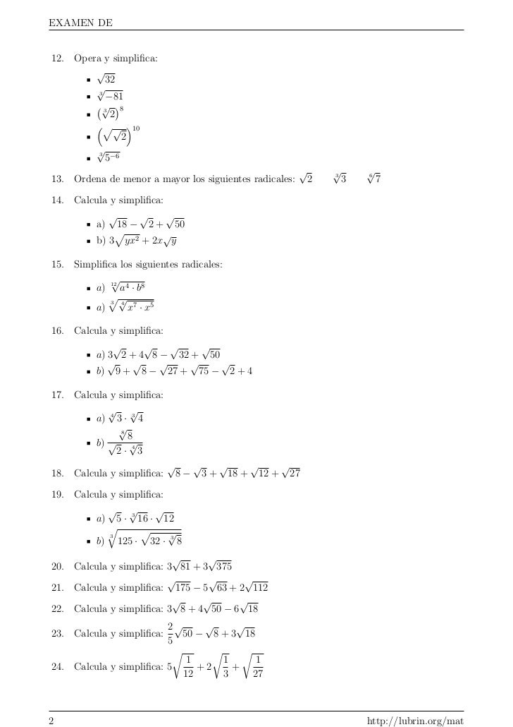 examen-de-radicales