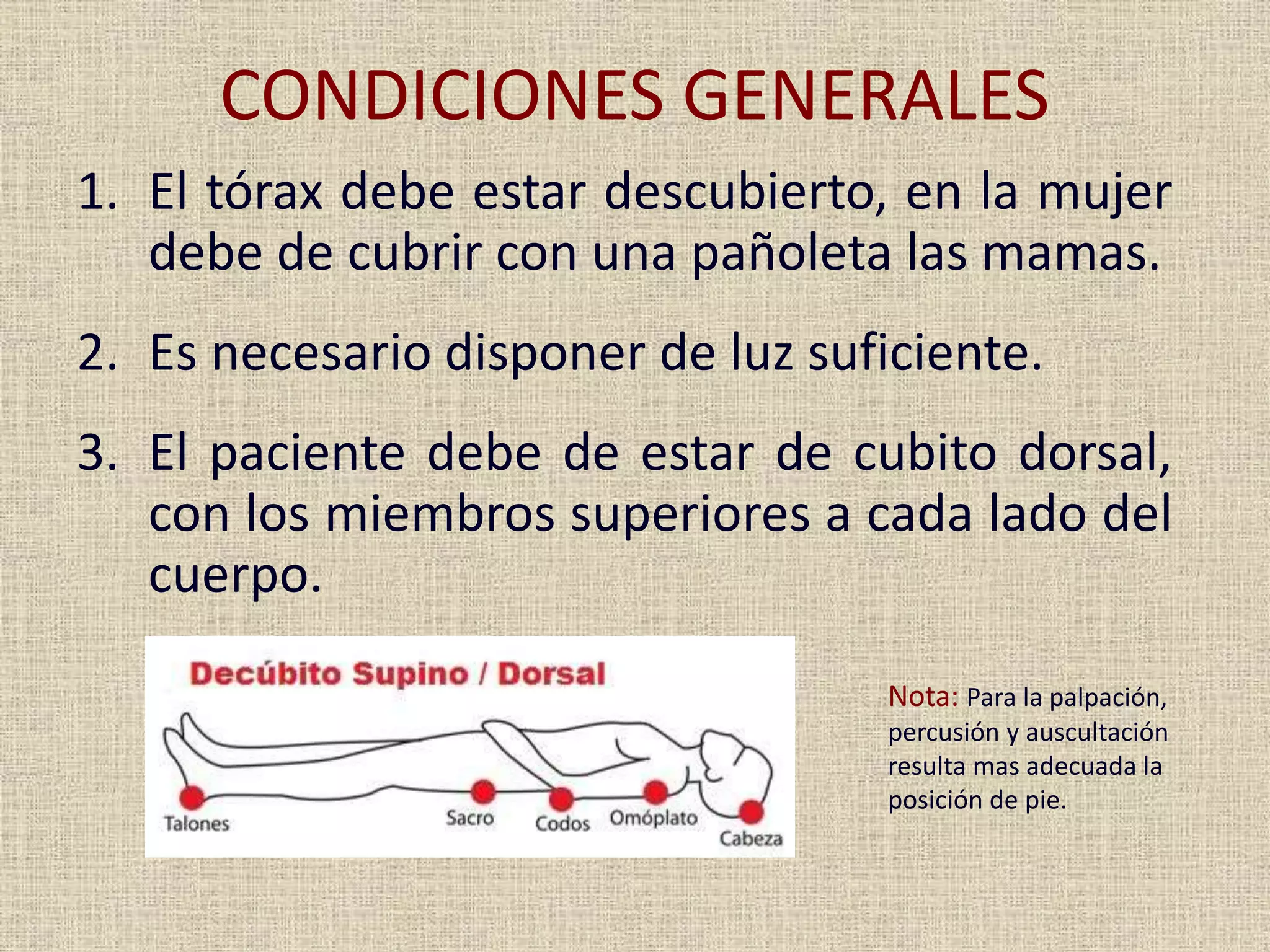 Torax Ex Examen de torax | PPT