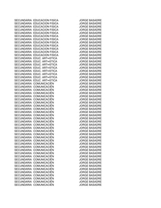 SECUNDARIA   EDUCACION FISICA   JORGE BASADRE
SECUNDARIA   EDUCACION FISICA   JORGE BASADRE
SECUNDARIA   EDUCACION FISICA   JORGE BASADRE
SECUNDARIA   EDUCACION FISICA   JORGE BASADRE
SECUNDARIA   EDUCACION FISICA   JORGE BASADRE
SECUNDARIA   EDUCACION FISICA   JORGE BASADRE
SECUNDARIA   EDUCACION FISICA   JORGE BASADRE
SECUNDARIA   EDUCACION FISICA   JORGE BASADRE
SECUNDARIA   EDUCACION FISICA   JORGE BASADRE
SECUNDARIA   EDUCACION FISICA   JORGE BASADRE
SECUNDARIA   EDUCACION FISICA   JORGE BASADRE
SECUNDARIA   EDUCACION FISICA   JORGE BASADRE
SECUNDARIA   EDUC. ART═STICA    JORGE BASADRE
SECUNDARIA   EDUC. ART═STICA    JORGE BASADRE
SECUNDARIA   EDUC. ART═STICA    JORGE BASADRE
SECUNDARIA   EDUC. ART═STICA    JORGE BASADRE
SECUNDARIA   EDUC. ART═STICA    JORGE BASADRE
SECUNDARIA   EDUC. ART═STICA    JORGE BASADRE
SECUNDARIA   EDUC. ART═STICA    JORGE BASADRE
SECUNDARIA   EDUC. ART═STICA    JORGE BASADRE
SECUNDARIA   COMUNICACIËN       JORGE BASADRE
SECUNDARIA   COMUNICACIËN       JORGE BASADRE
SECUNDARIA   COMUNICACIËN       JORGE BASADRE
SECUNDARIA   COMUNICACIËN       JORGE BASADRE
SECUNDARIA   COMUNICACIËN       JORGE BASADRE
SECUNDARIA   COMUNICACIËN       JORGE BASADRE
SECUNDARIA   COMUNICACIËN       JORGE BASADRE
SECUNDARIA   COMUNICACIËN       JORGE BASADRE
SECUNDARIA   COMUNICACIËN       JORGE BASADRE
SECUNDARIA   COMUNICACIËN       JORGE BASADRE
SECUNDARIA   COMUNICACIËN       JORGE BASADRE
SECUNDARIA   COMUNICACIËN       JORGE BASADRE
SECUNDARIA   COMUNICACIËN       JORGE BASADRE
SECUNDARIA   COMUNICACIËN       JORGE BASADRE
SECUNDARIA   COMUNICACIËN       JORGE BASADRE
SECUNDARIA   COMUNICACIËN       JORGE BASADRE
SECUNDARIA   COMUNICACIËN       JORGE BASADRE
SECUNDARIA   COMUNICACIËN       JORGE BASADRE
SECUNDARIA   COMUNICACIËN       JORGE BASADRE
SECUNDARIA   COMUNICACIËN       JORGE BASADRE
SECUNDARIA   COMUNICACIËN       JORGE BASADRE
SECUNDARIA   COMUNICACIËN       JORGE BASADRE
SECUNDARIA   COMUNICACIËN       JORGE BASADRE
SECUNDARIA   COMUNICACIËN       JORGE BASADRE
SECUNDARIA   COMUNICACIËN       JORGE BASADRE
SECUNDARIA   COMUNICACIËN       JORGE BASADRE
SECUNDARIA   COMUNICACIËN       JORGE BASADRE
SECUNDARIA   COMUNICACIËN       JORGE BASADRE
SECUNDARIA   COMUNICACIËN       JORGE BASADRE
SECUNDARIA   COMUNICACIËN       JORGE BASADRE
SECUNDARIA   COMUNICACIËN       JORGE BASADRE
SECUNDARIA   COMUNICACIËN       JORGE BASADRE
SECUNDARIA   COMUNICACIËN       JORGE BASADRE
 
