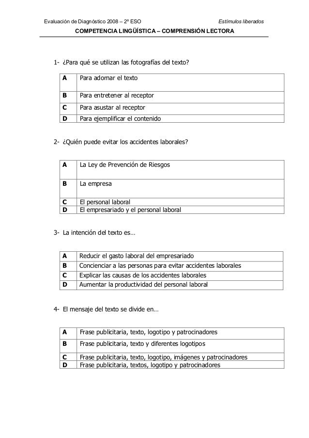 preguntas de comprension lectora para bachillerato examenes de competencia lectora para secundaria preguntas de comprension lectora para bachillerato examenes de competencia lectora para secundaria