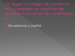    De personas y capital
 