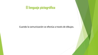 El lenguaje pictográfico

Cuando la comunicación se efectúa a través de dibujos.

 