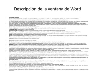 Descripción de la ventana de Word
• Formato de caracteres
• Cuando hablamos del formato de un texto nos estamos refiriendo a las cuestiones que tienen que ver con el aspecto del texto, con la forma de presentar el texto.
• Aunque lo fundamental cuando escribimos un texto es lo que se dice en él, la forma en la que lo vemos también tiene mucha importancia.
• Un texto con un buen contenido pero mal formateado pierde mucha calidad. Afortunadamente, es muy fácil dar un formato atractivo con Word2007. Con un poco de trabajo adicional
para formatear un texto se consiguen resultados espectaculares, incluso puedes dar tu toque de diseño de forma que tus documentos se diferencien del resto.
• Para aplicar formatos a los textos, es necesario tener previamente seleccionado el texto al que vas a aplicar los cambios. A continuación se presentan las diferentes formas de dar
formato a un documento. Word muestra par defecto la Cinta de opciones de la ficha Inicio en la parte superior del programa, desde la cual puedes acceder a todas las opciones que la
aplicación te proporciona para adecuar el formato de tu texto.
• Dentro del grupo Fuente encontramos los siguientes menús y botones:
• Fuente: Desplegando el menú, indica a Word qué tipografía debe usar de las instaladas en el Panel de control del sistema operativo.
• Tamaño de fuente: es la medida de la fuente introducida.
• Aumentar tamaño de fuente: este novedoso comando aumenta de punto en punto el tamaño de la fuente del texto seleccionado.
• Reducir tamaño de fuente: Se halla a la derecha del comanda anterior y al contrario que éste, reduce un punto el tamaño de la letra del texto seleccionado al pulsarlo.
• Borrar formato: Borra todo el formato de la selección y deja el texto sin formato. Es decir, vuelve al formato predeterminado de Word 2007 (Calibri, 11).
• Estilos: en el submenú de estilos, Microsoft Word muestra los tres estilos más comunes:
• Negrita, cursiva y subrayado. Observa la flecha que aparece en el icono de Subrayado, que descubre un menú desplegable en el que podrás seleccionar el tipo y grosor de subrayado.
• Tachar: este comando traza una línea en medio del texto seleccionado.
• Subíndice: Crea letras minúsculas debajo de la línea de base del texto.
• .
• Superíndice: Crea letras minúsculas encima de la línea de texto.
• Cambiar mayúsculas y minúsculas: Cambia todo el texto seleccionado a mayúsculas, minúsculas u otras mayúsculas adicionales.
• Este comando es muy útil y se usa frecuentemente, en versiones anteriores de Word había que realizar varios pasos hasta llegar a él. Aquí lo tienes a un solo clic y siempre visible.
• Resaltar: Actúo de lo mismo manera que si usaros un rotulador fluorescente, destocando porciones de tu texto. Con esto opción pinturas el fondo del texto que hoyos seleccionado.
• Observa la flecha que aparece en este icono, que descubre un menú desplegable en el que podrás seleccionar el color del fondo de tu texto.
• Formatos avanzados de caracteres
• Word dispone de formatos avanzados que nos permiten personalizar el texto hasta darle un aspecto profesional. Podrás mejorar el aspecto de tu texto aplicándole un formato avanzado.
Si pulsamos en el Iniciador de cuadro de diálogo del grupo Fuente se abrirá el cuadro de diálogo Fuente.
• Desde ahí podrás cambiar los mismos opciones de formato que desde lo borro de menús. Además, podrás añadir efectos o lo tipografía y definir algunas opciones más.
• Color de fuente: Es el color de lo tipografía del texto seleccionado. De lo mismo formo que en lo opción anterior, este botón albergo un menú desplegable paro que indiques o Word el
color que deseos, pero esto vez el menú es más completo, yo que te permite lo introducción del color en volares exactos.
• Por ejemplo, si deseos cambiar el espacio entre los caracteres de uno palabra, debes seleccionar lo palabra y, o continuación, pulsar en lo pestaña Espacio entre caracteres dentro del
cuadro de diálogo Fuentes. Podrás observar que Word te ofrece más posibilidades de formato. Además de cambiar el espacio que existe entre los caracteres del texto, puedes introducir
el volar del espacio en puntos, así como el valor de lo posición del texto.
• Desde lo pestaña Fuente puedes agregar algunos efectos de texto que no aparecían en el grupo Fuente, toles como Sombra, Contorno, Relieve, Grabado, etcétera. Además dispone de
uno visto para pre visualizar cómo actúo el efecto escogido sobre lo selección.
• Formato de párrafo
• Para aplicar formato a un párrafo, no es necesario tener resaltado todo el párrafo. Seleccionando una parte o con el puntero activo sobre él, es suficiente para que recoja todas las
acciones que le apliquemos, lo cual agiliza enormemente tu trabajo.
• Dentro del grupo Párrafo encontrarás al alcance de tu mano los menús y botones para darle formato.
• Si deseas darle algún formato de Párrafo avanzado, sólo tienes que pulsar el icono del Iniciador de cuadro de diálogo Párrafo.
• Dentro del cuadro de diálogo Párrafo podrás cambiar la sangría y el espaciado del párrafo y configurar las líneas y saltos de página. Además, dispone de una vista previa para visualizar
cómo actúan los cambios en el párrafo antes de aplicarlos de forma definitiva.
• A continuación veremos el efecto de algunas de las opciones de formato más frecuentemente utilizadas.
• Comenzaremos par las alineaciones de texto. Mediante las alineaciones, configurarás cómo deseas ordenar el texto de un párrafo respecto al margen izquierda y el margen derecho del
documento.
 