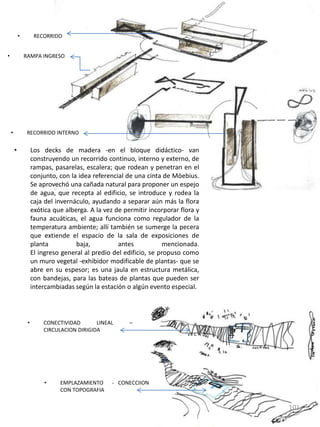 PROYECTO DE INVESTIGACIÓNFUNDAMENTO DE LA INVESTIGACIONLa investigación seguirá apuntando a determinar todos los factores que aporten para definir las necesidades espaciales de un museo botánico, así como su ergonomía y programa arquitectónico mínimo. Además que defina las características de su emplazamiento y pueda comparar las normativas del lugar con las manejada en Chile dando una referencia de la arquitectura a nivel global.Además de configurar un documento claro sobre el tratamiento de la flora y dar a conocer referentes importantes del tema, con un análisis de los mismos.UNIVERSO DE ANALISISLa Observación (no sistematizada).- documentos personales, registros narrativos, gráficos y otras técnicasInstrumentos y Estrategias: Observación por parte del investigador, consulta de documentos, medios documentales en general, análisis de planos, estudio de normativas y ergonométrica.Variables a Medir:Necesidad de un museo botánico  en Quito - Ecuador