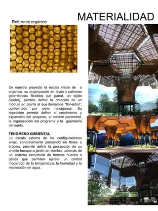 Toda arquitectura construye un sistema inscrito en un medio con el que realiza intercambios de energía, matericos y de información. (metapolis) Expresión corporal Es una forma original de expresión, que debe encontrar en sí misma sus propias justificaciones y sus propios métodos de trabajo. Se la considera como un lenguaje que se manifiesta y se percibe en varios niveles, puesto que logra la integración de los planos físico, afectivo, social y cognitivo de la persona. Y, como todo lenguaje, es susceptible de que el sujeto alcance en él diversos grados de dominio y competencia. Se refiere al empleo adecuado de los gestos como auxiliares de la palabra oral, a la que generalmente enriquece con matices particulares. (wikipedia)Identidad Conjunto de rasgos o características sociales, culturales, etc., propios de una colectividad que la definen y distinguen de otra. (Diccionarioweb.org)InvestigaciónHacer las diligencias necesarias para descubrir algo.