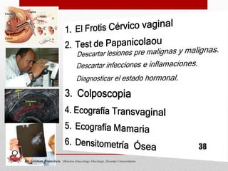 38
Dr. Cristian Francisco. Obstetra-Ginecólogo /Oncólogo. Docente Universitario.
 
