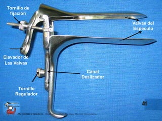 41
Dr. Cristian Francisco. Obstetra-Ginecólogo /Oncólogo. Docente Universitario.
 