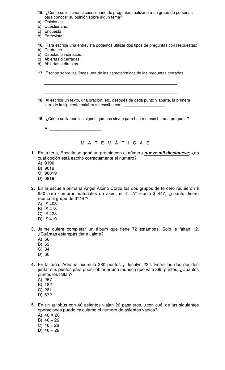 preguntas para una entrevista de tradiciones examen iv bimestre 2011 2012 preguntas para una entrevista de tradiciones examen iv bimestre 2011 2012
