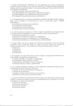Examen madrid oposiciones 2014