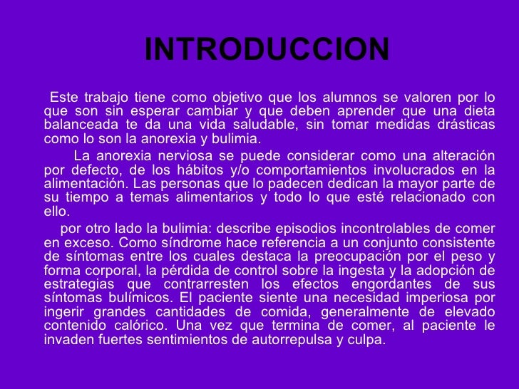 ANOREXIA Y BULIMIA