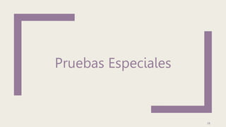 Pruebas Especiales
28
 