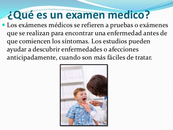 Examen medico Examen medico