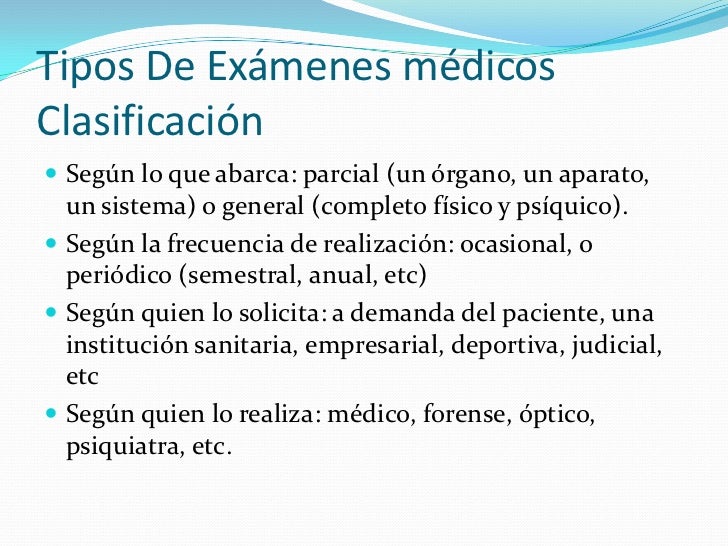 Examen medico