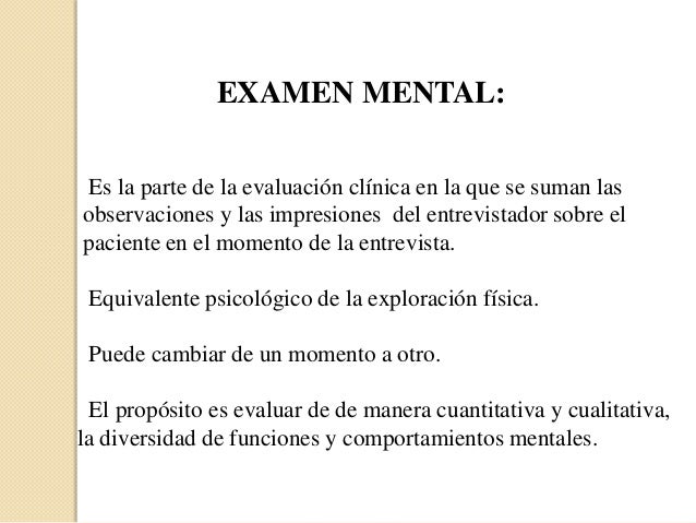 Examen mental