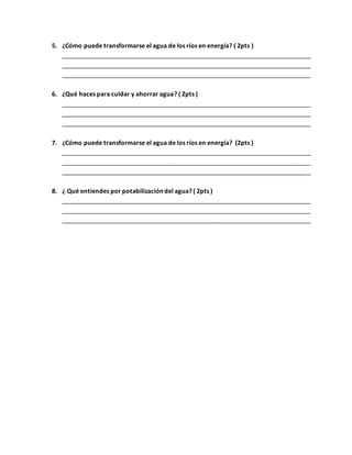 Examen de personal social 4to primaria | DOCX