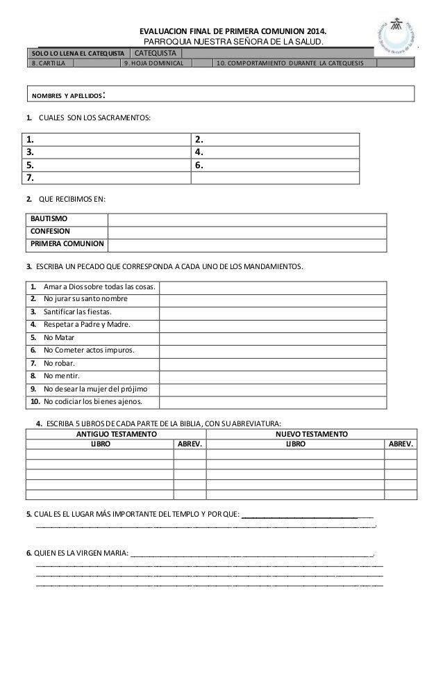 preguntas para hacer la primera comunion examen primera comunion 2014 preguntas para hacer la primera comunion examen primera comunion 2014