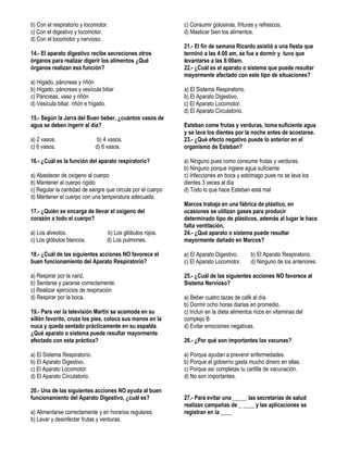 Examen primer bimestre 4º