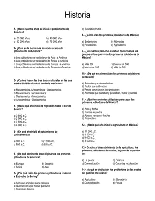 Examen primer bimestre 4º