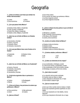 Examen primer bimestre 4º
