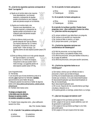 Examen primer bimestre 4º