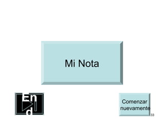 Mi Nota


En              Comenzar

 d             nuevamente
                            33
 