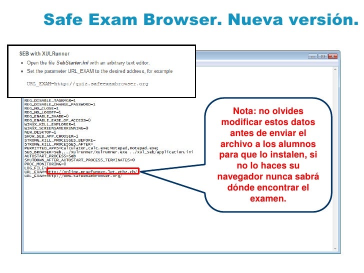 configure safe exam browser