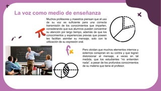 Examen semestral la voz del docente | PPTX
